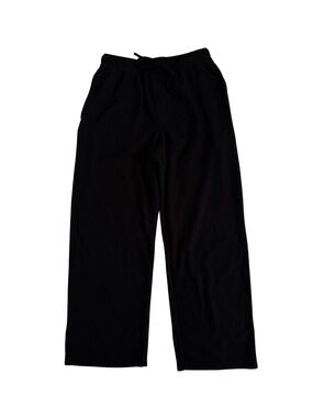Merona Black Wide Leg Fleece Drawstring Pants